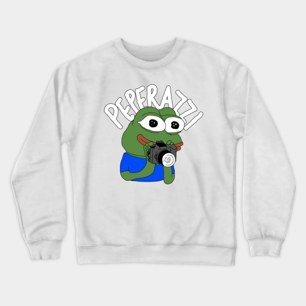 pepe frog peperazzi Crewneck Sweatshirt by auzai